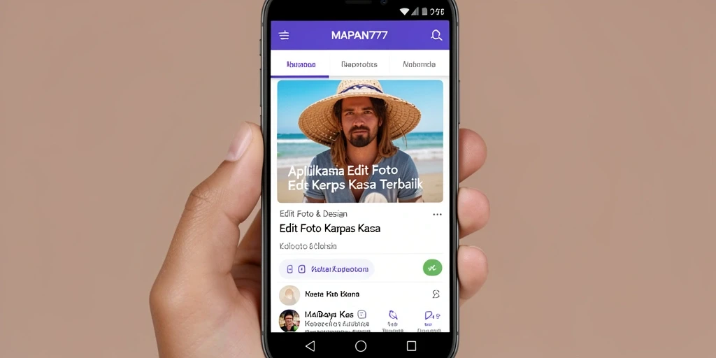 Tampilan antarmuka MAPAN777 untuk Edit Foto Kertas Kaca yang menarik dan mudah digunakan.