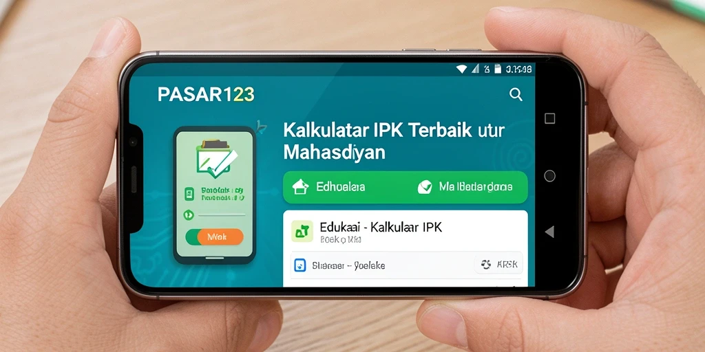 Antarmuka aplikasi PASAR123 yang sederhana dan mudah dipahami.