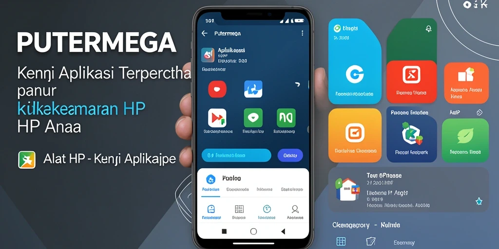 Tampilan antarmuka PUTERMEGA dengan fitur Kunci Aplikasi yang user-friendly.