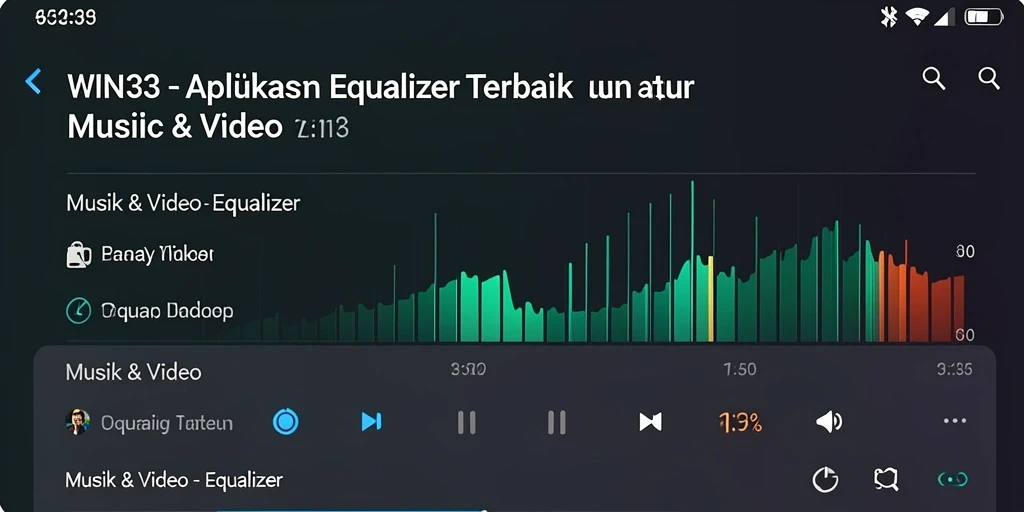 Antarmuka WIN33 dengan fitur Equalizer yang menarik.